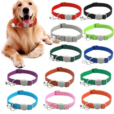 Pet Collar Breathable Reflective Lightweight Nicely Designed Dog Leash Breakaway with Bell for Training