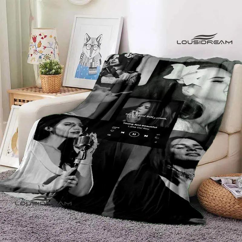 Lana Del Rey Retro Printing blanket Children's Warm Flange Home travel bed linings Birthday Gift