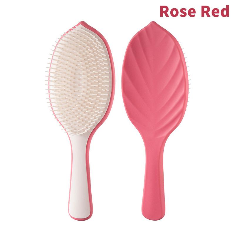 

1 шт. Распутывающая волшебная расческа для волос, нежная расческа для массажа кожи головы, мягкая антистатическая расческа для ухода, гладкая щетка для волос, салонные инструменты для укладки волос розы красного