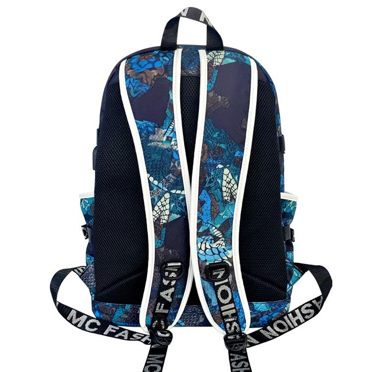 Stranger things Student backpack USB charging backpack