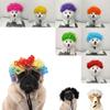 Funny Pet Wig Afro Design Adjustable Dog Wig Elastic Band Design Pet Cross-Dressing Hair