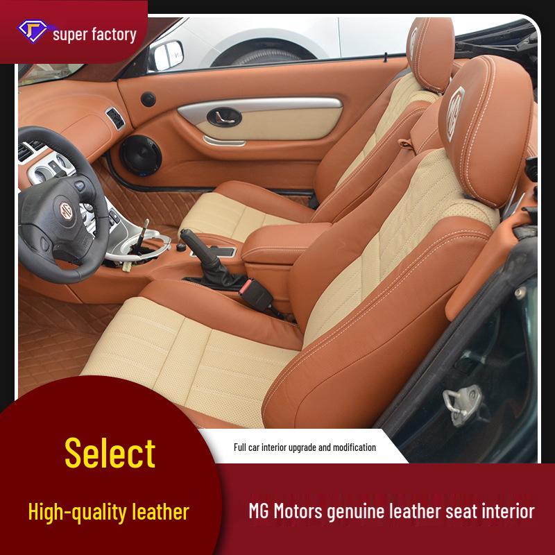 Compatible Genuine Leather Seat & Dashboard Wrap for Cars