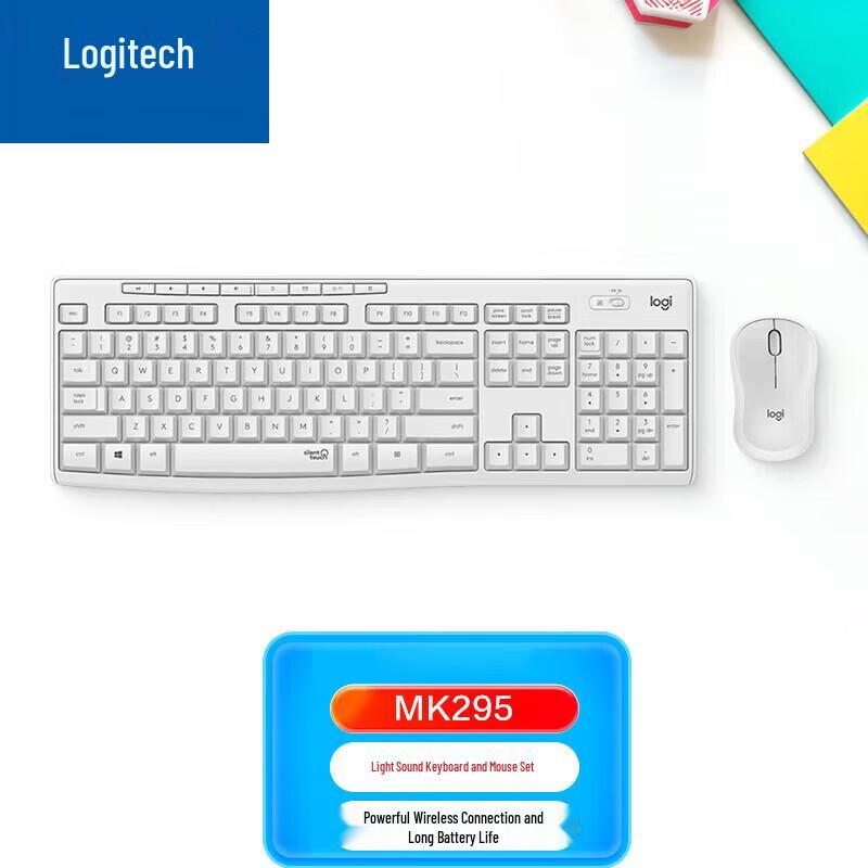 Logitech MK295 Silent Wireless Keyboard and Mouse Combo