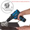 Conversion tool from electric drill to fabric cutter, highly  , polished blades for gentle shearing, with special positioning slot design for ceil