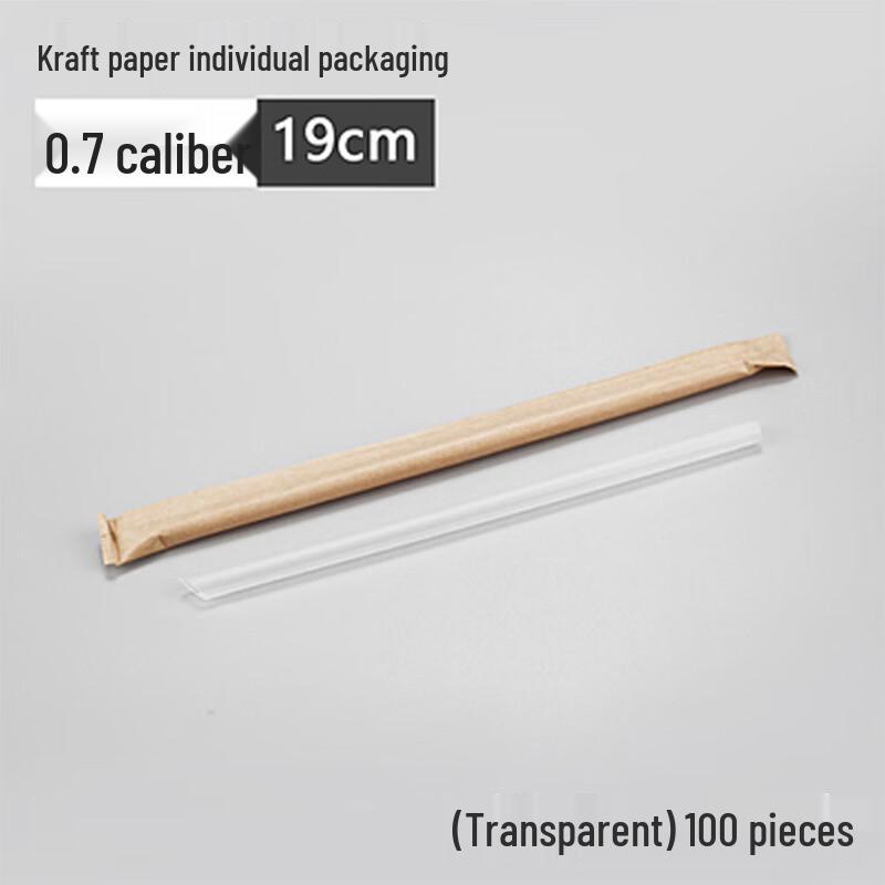 

Miao Jia Yi Individually Wrapped Disposable Plastic Straws