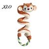 Durable Tug of War Rope Toys Squeaky Dog Toy with Pull Rope, Plush Toy, Indestructible for Aggressive Chewers Spiral Animal Interactive Small