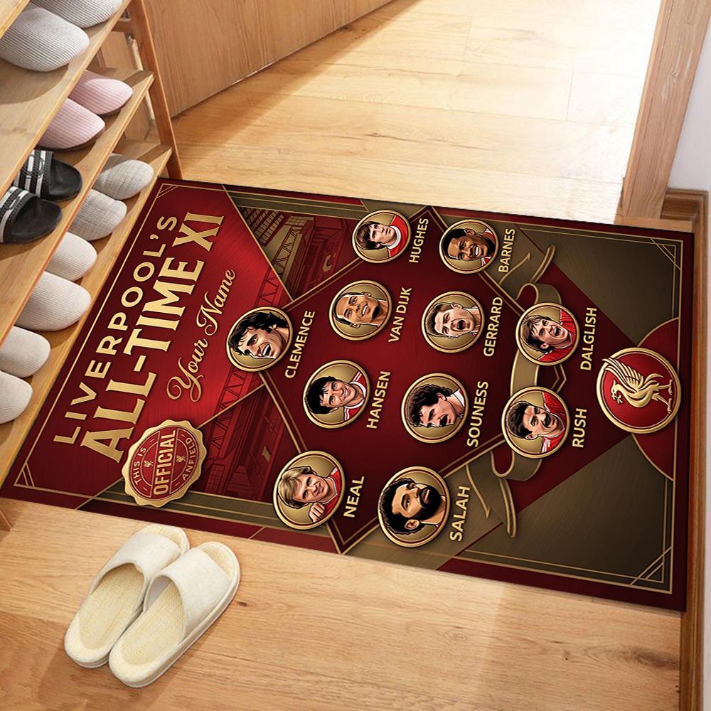 Liverpool Team Personalized Name Floor Rug Office Rug Design For Balcony Bedrooms Foyer Playrooms Antislip Carpet Office Home Decor
