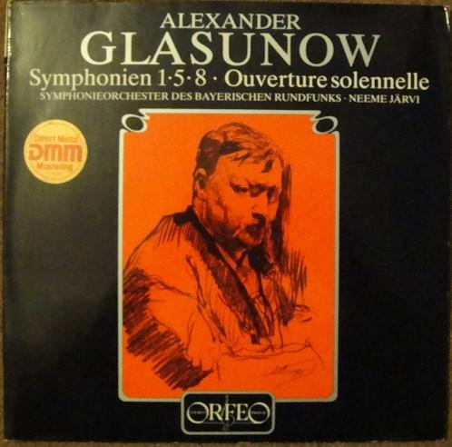 

LP Record ALEXANDER GLASUNOW, NEEME JÄRVI, SY - Symphonien 1•5•8• Ouverture Solenne S093842H ORFEO 1984 Germany Classical Used