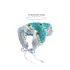 French Style Crochet Headscarf Hairband for Women Hair Bandannas Decorative Ethnic Headbands Bohemian Flower Hair Scarf