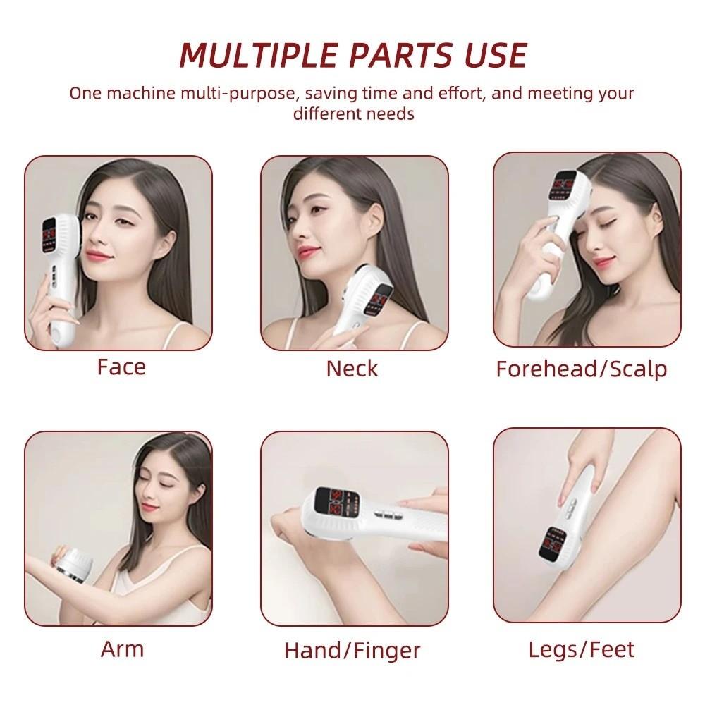 Plastic Red Light Therapy Device 650nm+808nm Facial Skincare Infrared Beauty Device Handheld Laser Therapy Device Health Care