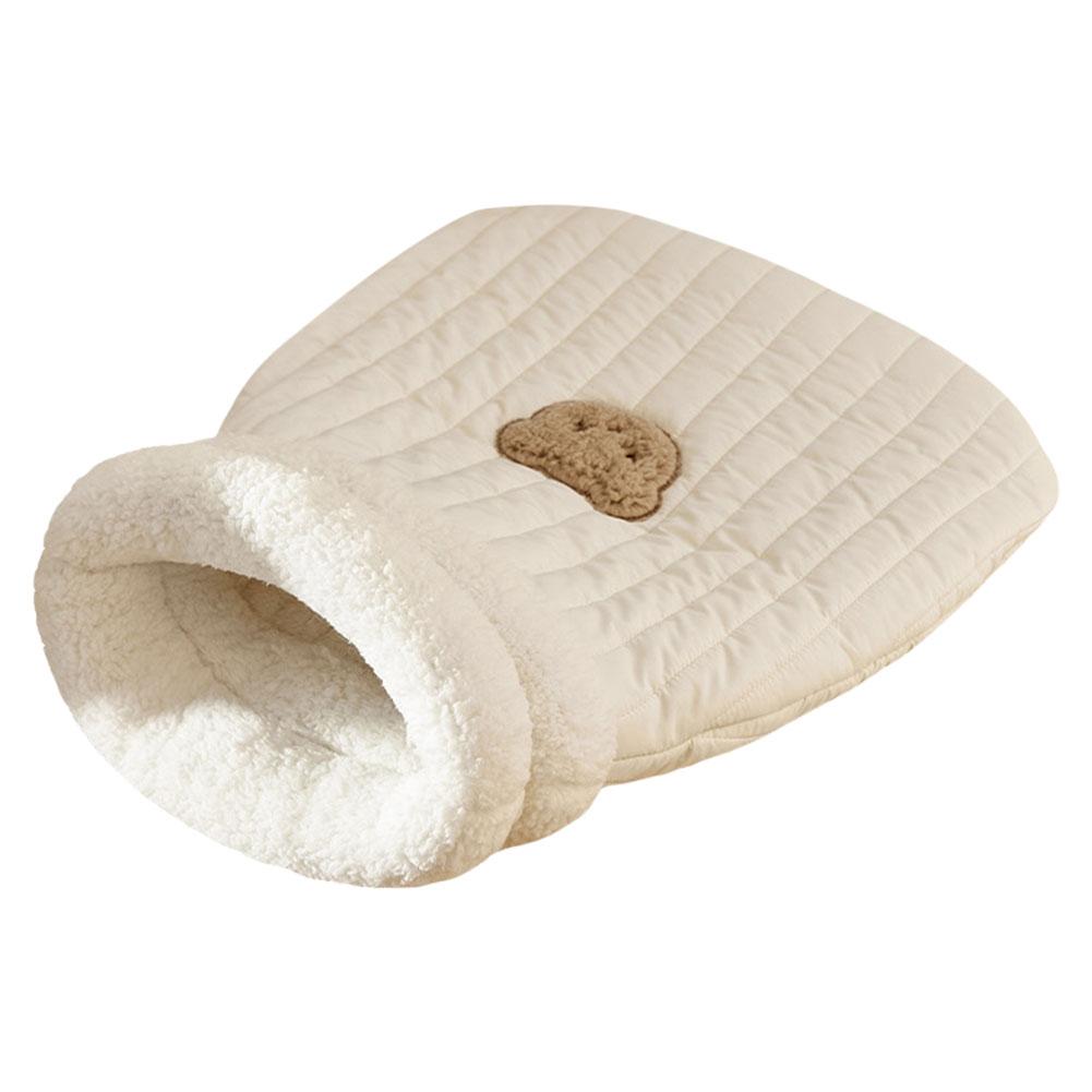 

Cat Sleeping Bag Soft Plush Funny Tunnel Cat Nest Cat Bed for Indoor Puppy and Kitten