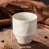 Minimalist Ceramic Espresso Cup with Metal Speckles - Large Capacity Water/Cola Cup