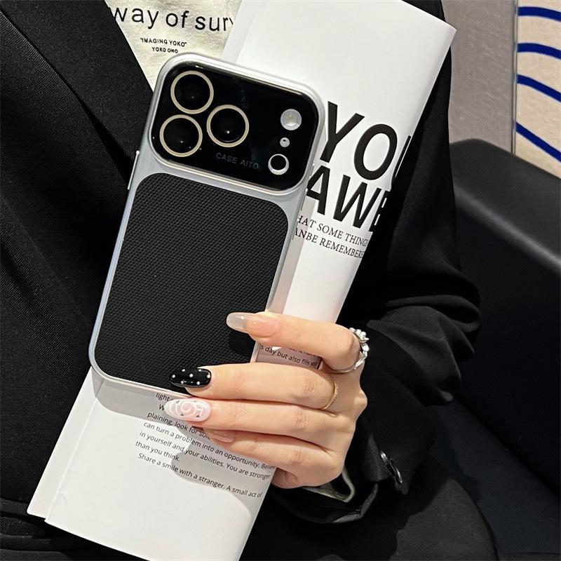 iPhone 17 Pro Max Case with Window Waffle Pattern, Doubles as iPhone 16 and 15 Skin-Feel Protective Cover iPhone 16 Pro Max