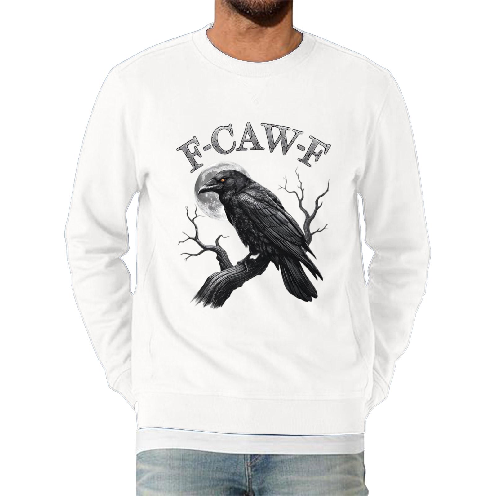 

Мужская мода повседневный принт с коротким рукавом круглый вырез пуловер топы XL белый