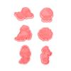 6 Stück/Set Meerjungfrau Muschel Seepferdchen Keksform DIY Kunststoff Fondant Kuchenformen
