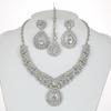 Court Vintage Necklace Earrings Pendant Set Female Indian Dubai Bride Luxury Crystal Dress Wedding with 2450