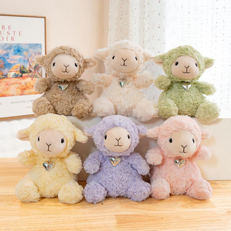 Sheep Plush Toys 16/23cm Simulated Sheep Stuffed Pendant Kawaii Keychain Adorably Home Decor Toys Birthday Gifts Squishy Doll