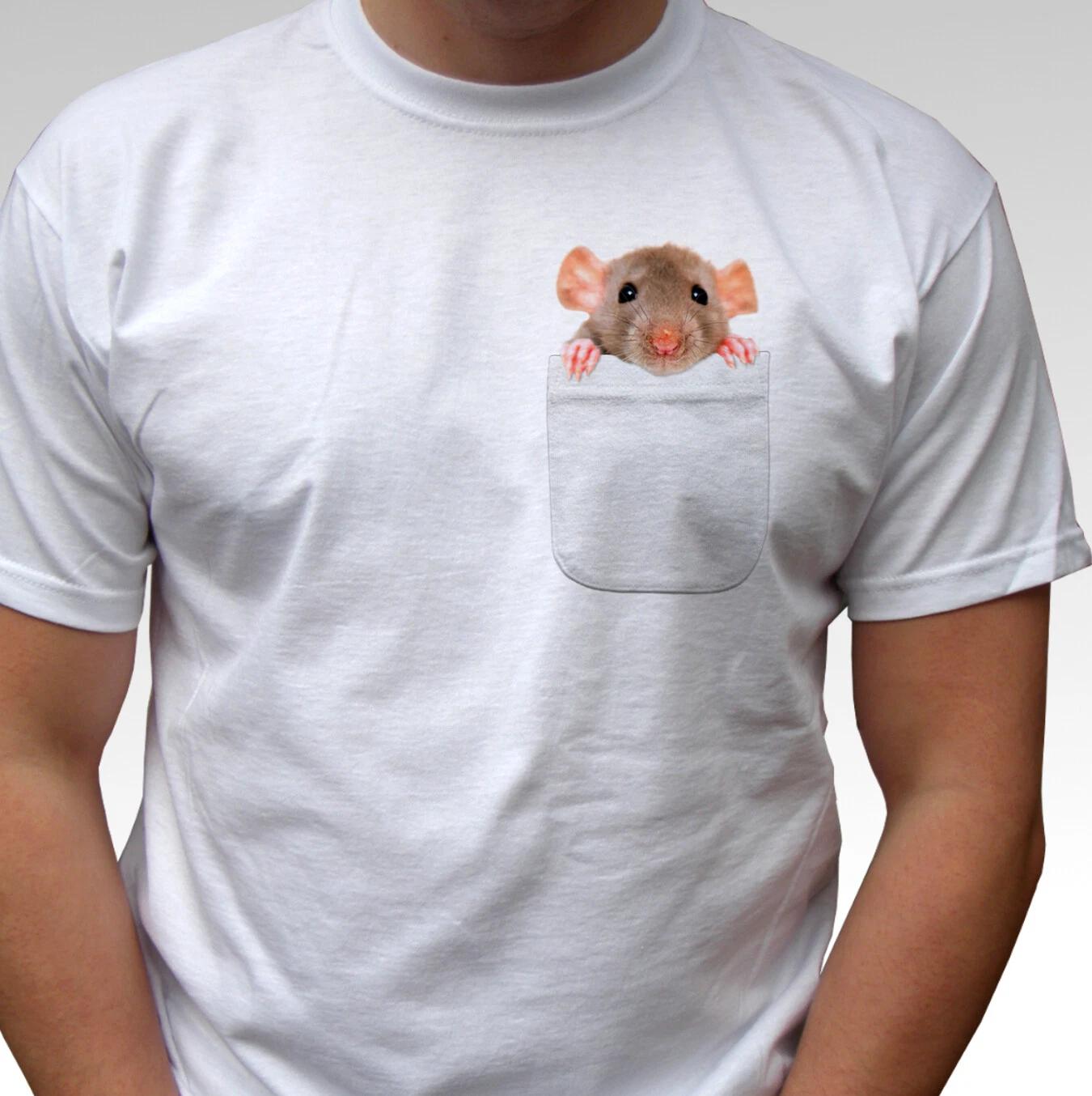 

Rat pocket no2 print white kids boys T-Shirt animal tee top design gift all sizes 120