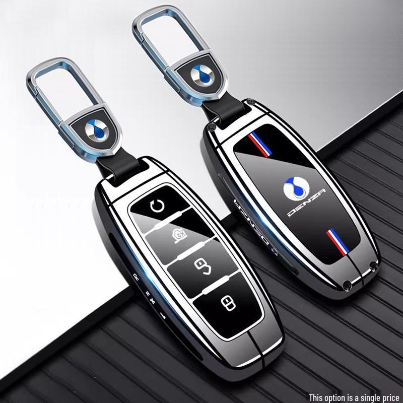 

Чехол для ключа Denza N7: Подходит для 24 моделей, совместим с автомобилями N8, D9, D9dmiev, Z9 и Z9GT; Мужская сумка для автомобиля с пряжкой Shell