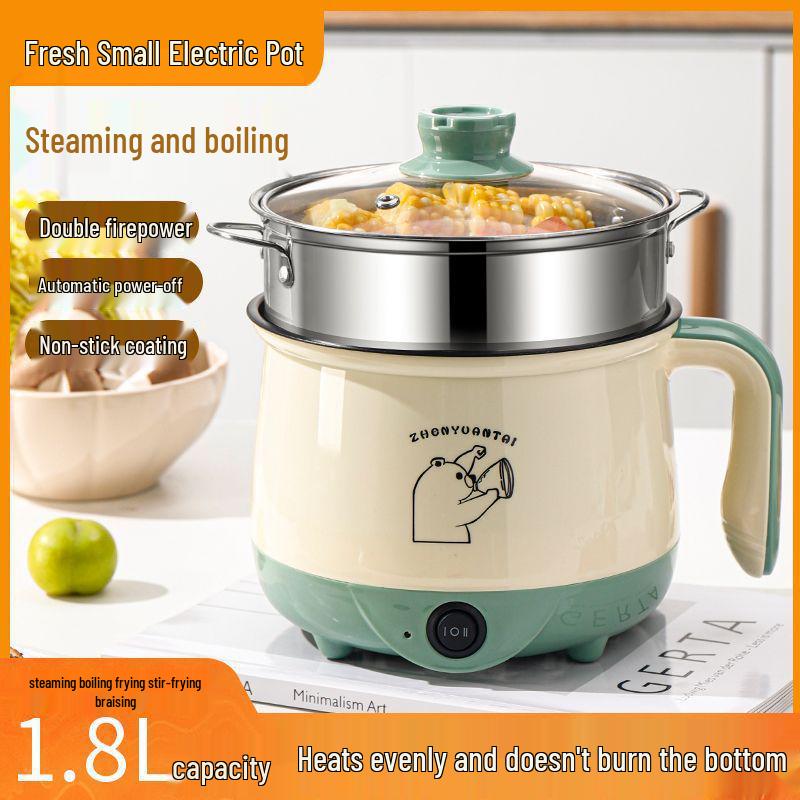 Multifunctional Electric Cooking Pot: Automatic Steamer, Boiler, Rice Cooker, and Hot Pot for Students and Dorms