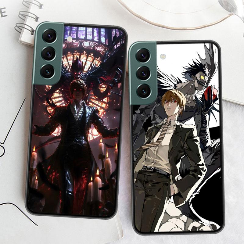Anime Deth Note Light Yagami Phone Case For Samsung Galaxy S22 S25 Ultra S21 S10 Plus S26 Edge S20 S23 S24 FE Cover Silicone