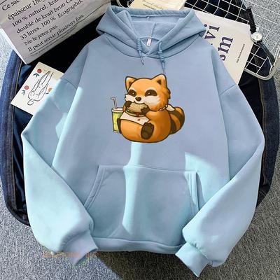 Game Project Zomboid Spiffo Raccoon Hoodies Cartoon Graphic Printing Sweatshirts Casual Women/Men Winter Pullovers Long  Sleeve