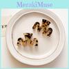 Stylish And Chic Korean Geometric Hair Claw Clip In Elegant Tortoise Shell Design For Women