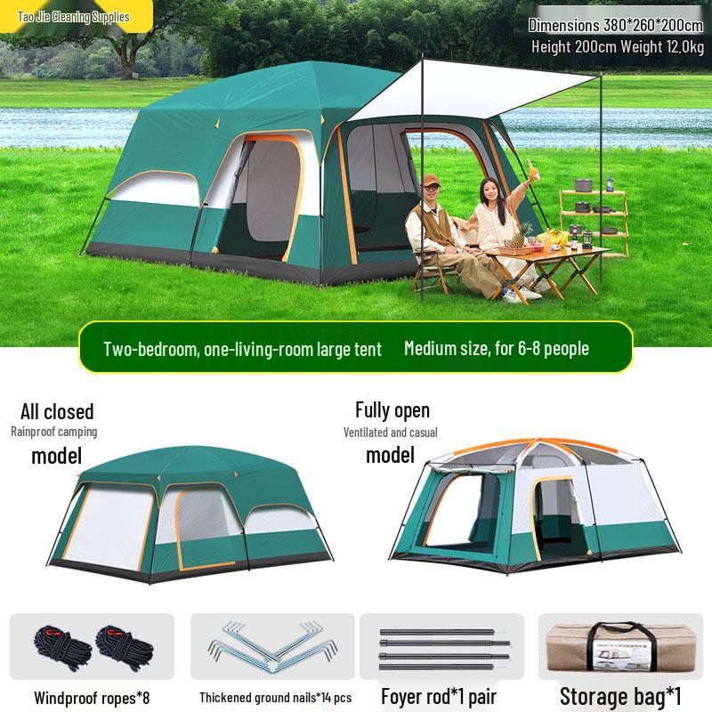 Breathable Waterproof Automatic Tent - Mosquito-Proof, Portable & Folding Outdoor Camping Shelter