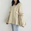 ZANZEA Women Casual V-Neck Puff Long Sleeve Loose Blouse