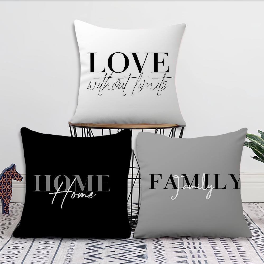 Grått geometriskt kuddfodral Kuddfodral Dekoration Rum Hem Soffa vardagsrum Kontor Bil Nordisk Enkelhet