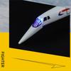 1/168 Alloy Concorde Supersonic Medium Range Airplane Model Metal Civil Passenger Transport Aircraft Model Sound Light Kids Gift