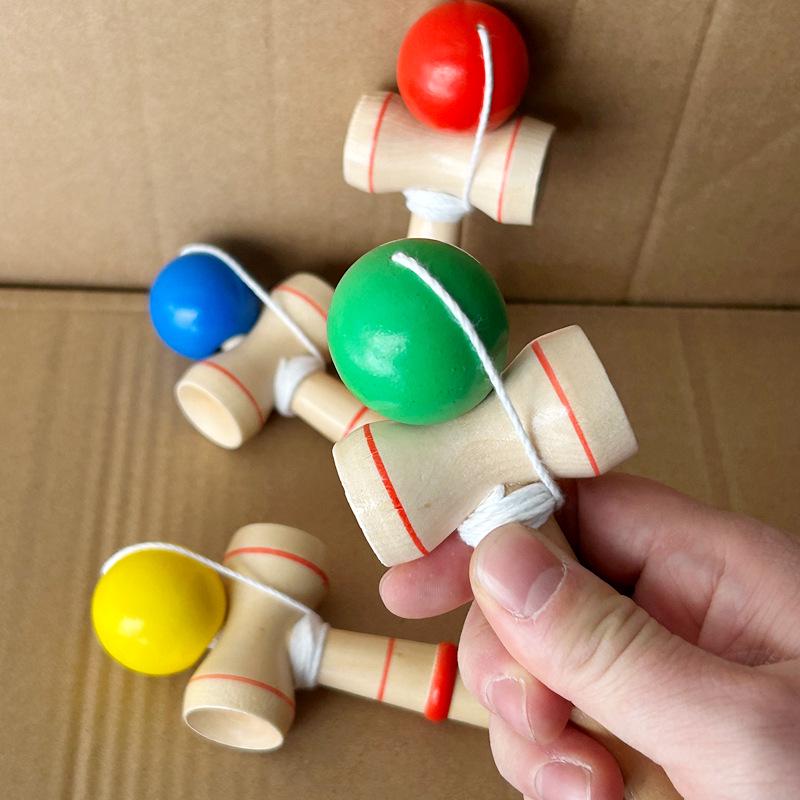 Jade Sword Kendama: Popular Japanese Skill Toy for Indoor & Outdoor Fun—Perfect for Adults and Children To Enhance Balance and Coordination.