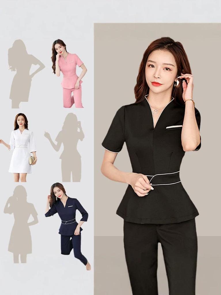 Elegant Women's Professional Uniform for Beauty Salon, Hotel Reception, Wellness Club, and Massage Therapist