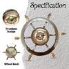 13.97 cm Engraved Working Wheel Compass, Anniversary Gifts For Men, Brass Compass, Birthday Gift For Dad, Groomsmen Gift For Him
