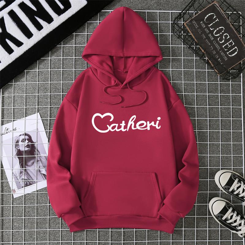 Winter Women's Hoodie High Street Unisex Style Double Pockets Sweatshirts Outerwear Women's Clothing