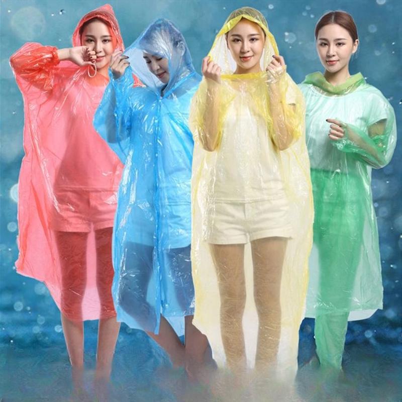 Handun Children's Disposable Rain Poncho (100-Pack)