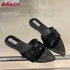 Fashion Fashion Pointed Toe Women Flats Slippers Shoes Outdoor Female Summer Beach Slides Footwear Ladies Flats Slippers Shoes Sandals
