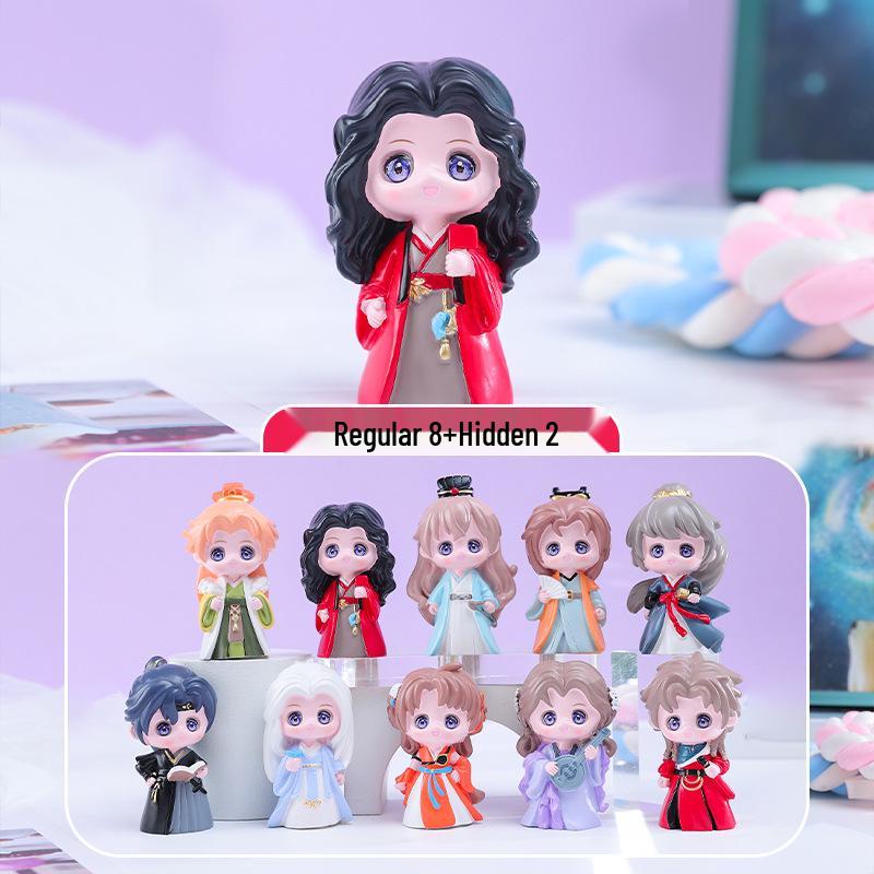 Douyin Trendiges Plüschtier Neunschwänziger Fuchs - Niedliche Blindbox Harzornament