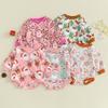 Baby Rompers Autumn Long Sleeve Newborn Boys Girls Sweatshirt Jumpsuits Winter Christmas Print Outfits Baby Wear