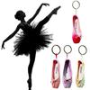 Miniature Ballet Keychain Unisex Ballet Shoe Keyring Decoration for Bags Wallets