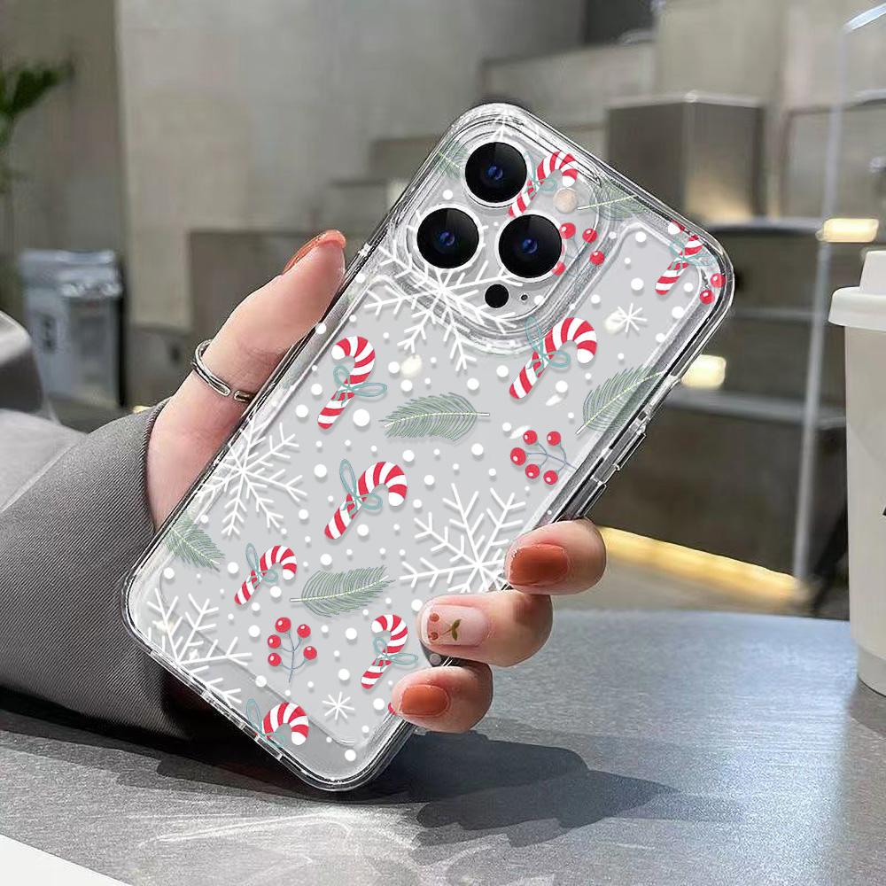 Christmas Phone Case for iPhone 11 13 XR 15 Pro Max 12 16 Pro Max for iPhone 14 7 8 Plus XS Max Samsung A15 A55 A05 Redmi 12 13C 13 Huawei Mate 30 40