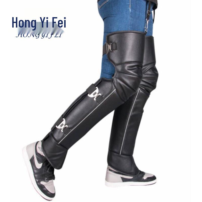 Hongyifei Утолщенные Зимние Теплые Наколенники из ПУ One Size