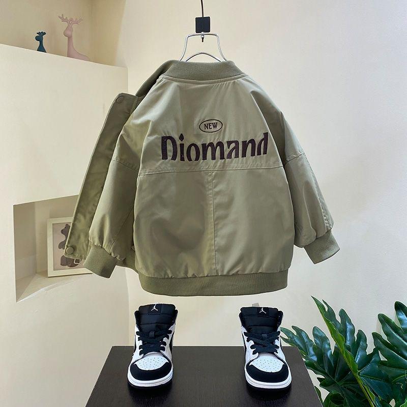 2025 Boys' Fashion Baseball Jacket - Spring/Autumn Thin Top for Kids