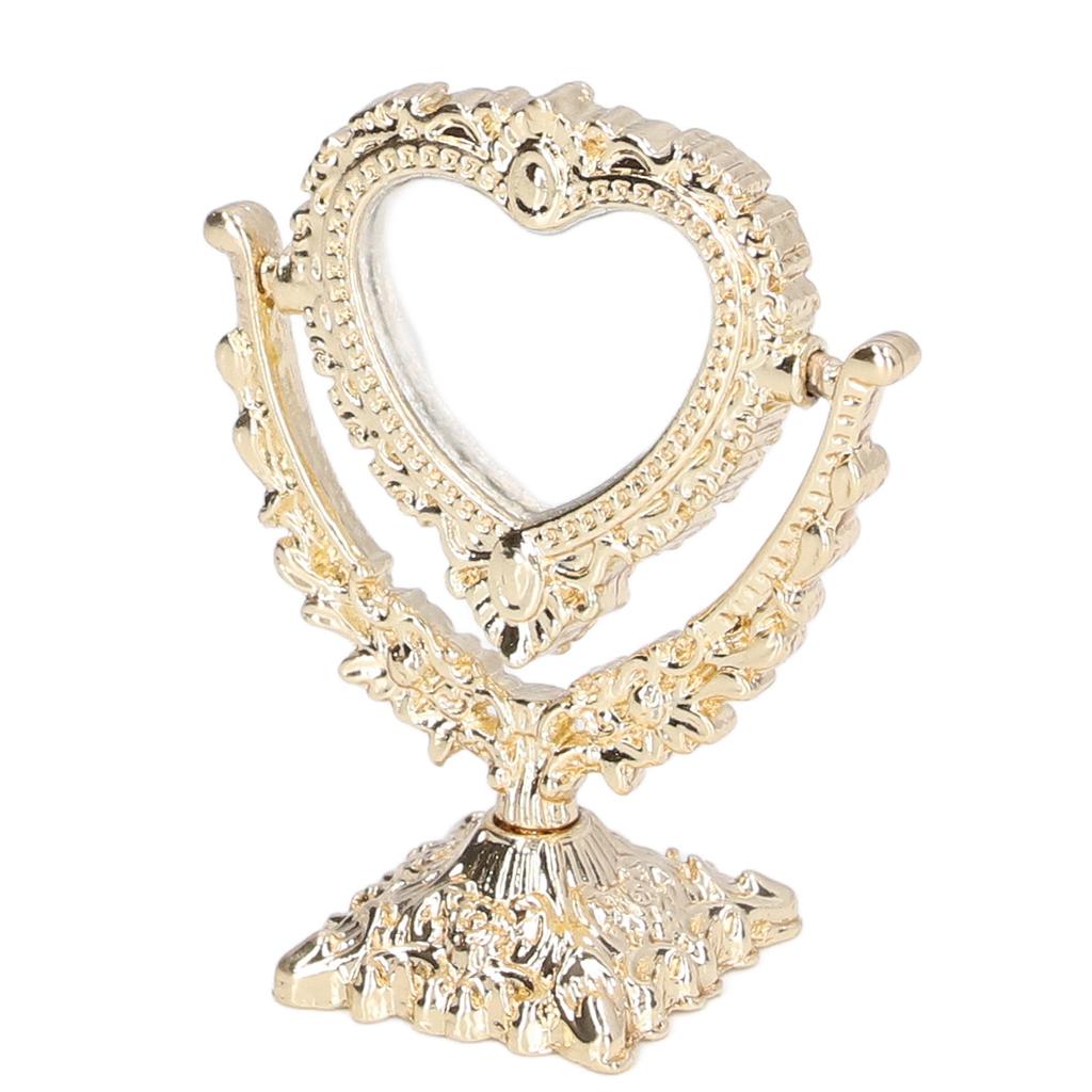 1:12 Dollhouse Miniature Mirror Comb Portable Dollhouse Furniture Mirror Decorative Dollhouse