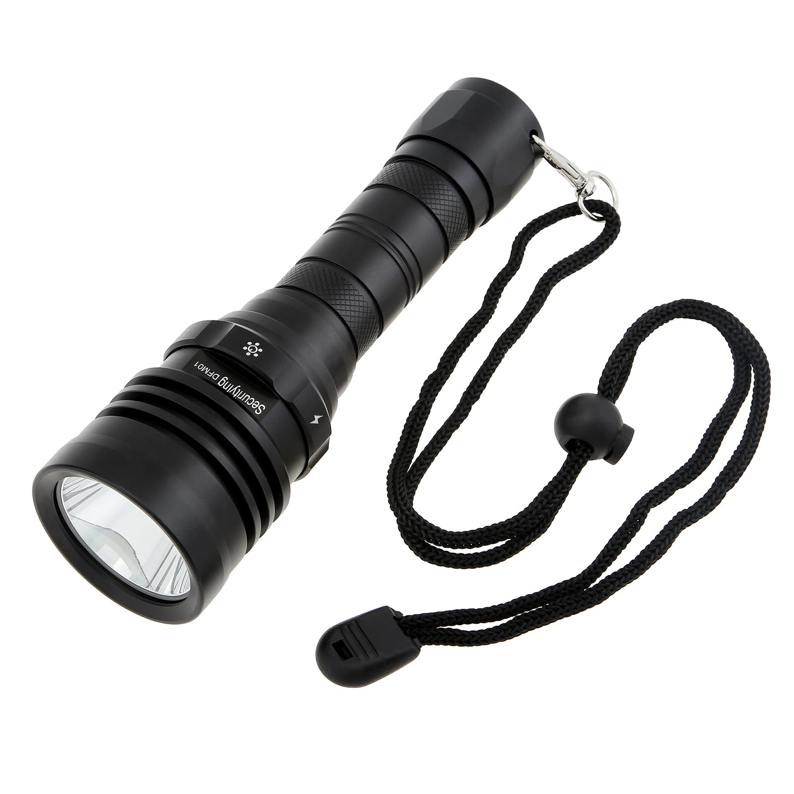 

SecurityIng Diving 1800 100M Rechargeable LED Diving IPX8 Magnetic 5 Dimming 4500mAh Ideal for Scuba Diving and Night Diving Light, Lumens, чёрный