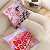 Feminist Fashion Art Pink Girl Cushion Cover Decorative Pillow Sofa Home Decor case pillow cases
