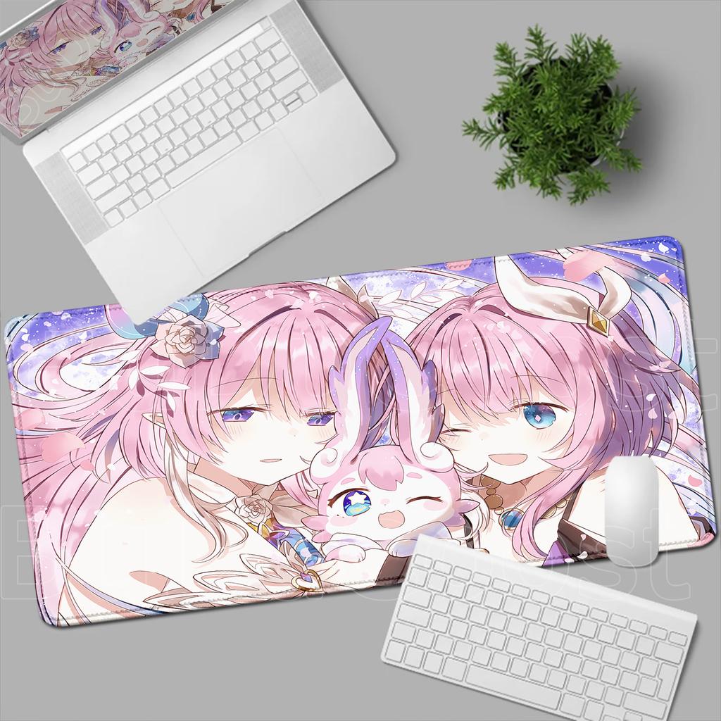 New Pretty Anime Girl Cyrene Mouse Pad Pink Cute Honkai Star Rail Desk Mat Laptop Gaming Mousepad Keyboard Desktop Table Mat XXL