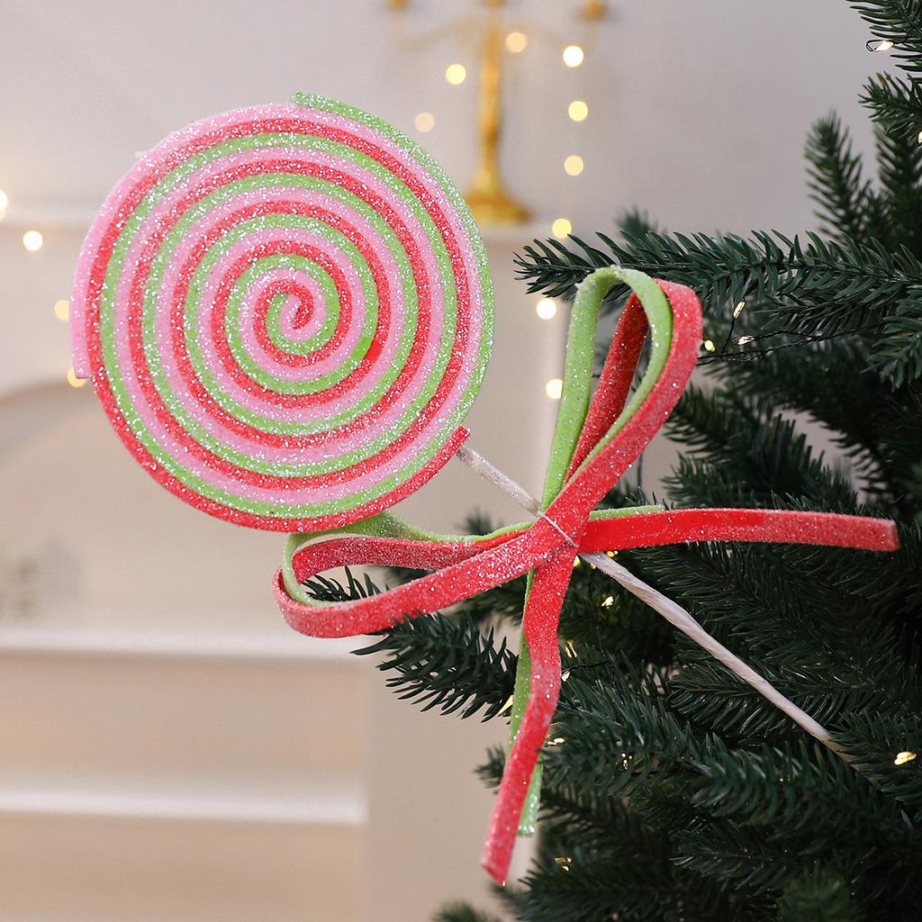 Large Lollipop Cuttings, Macaron Christmas Tree Decorations, Garland Cuttings, Scene Arrangement