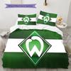 Set Copripiumino Trapuntato con Logo Werder Federa Decorazione per la Casa Regalo di Compleanno (1 * copripiumino + 2 * federa, senza nucleo)
