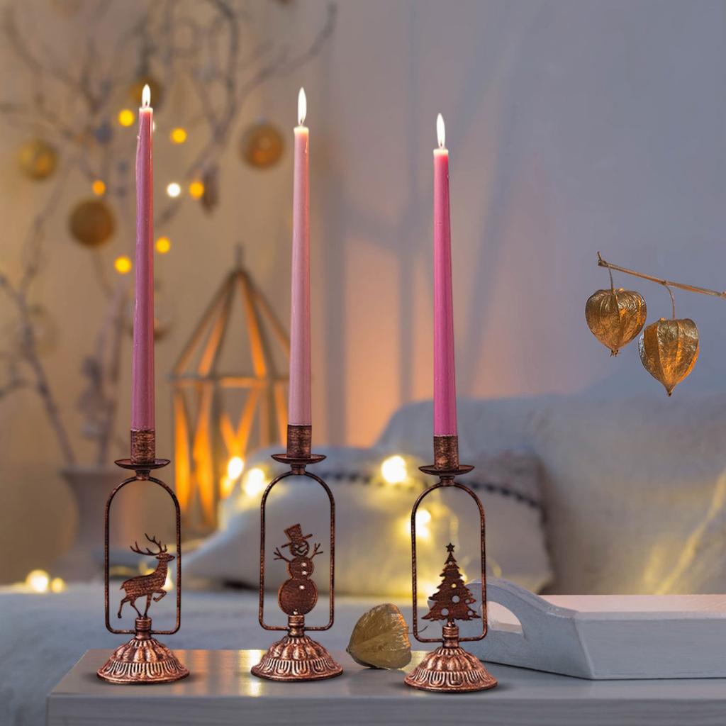 Iron Candle Holder Decoration Table Christmas Candle Holder Candlelight Dinner Home Decoration Wedding Entrance Decoration